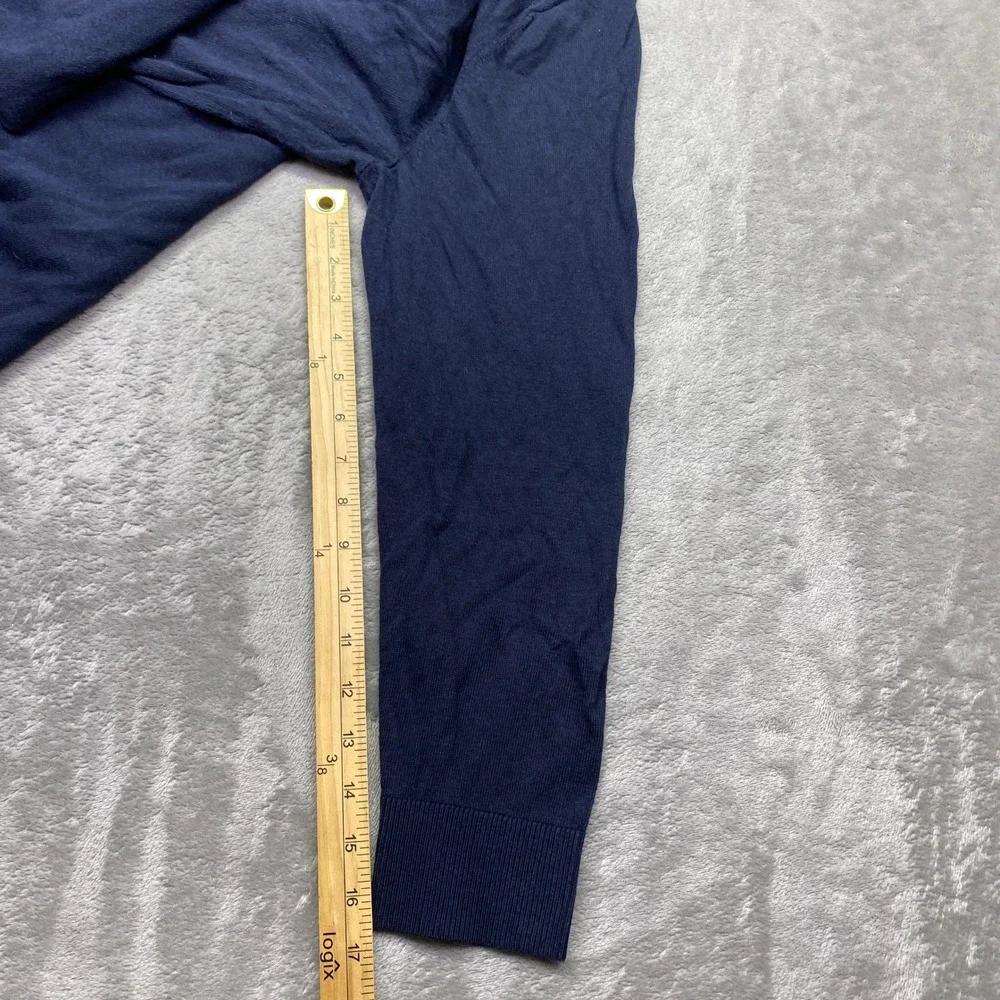 Banana‎ Republic Forever Sweater Mens XL Navy Blue Crew Neck Preppy Pullover